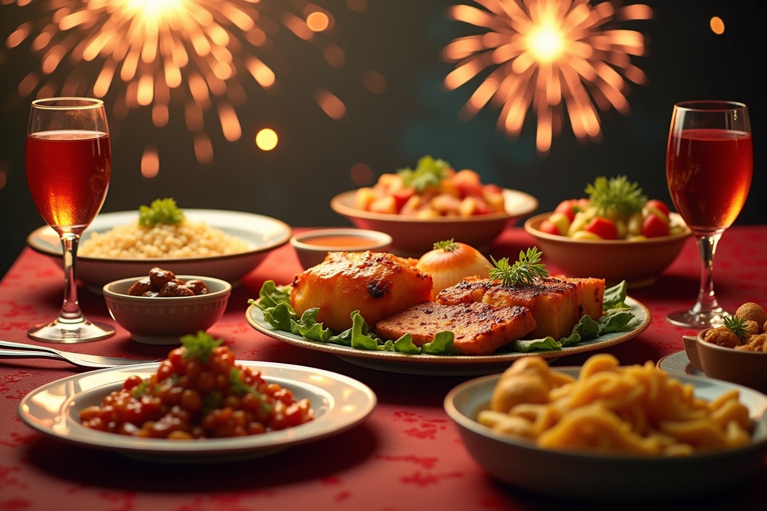 Verwunderlich Silvester Essen Typisch Bild