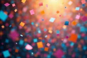 Bunte Konfetti-Hintergründe für jede Feierlichkeit