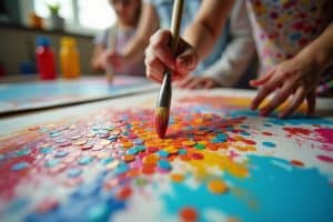 Konfetti malen - Bunte Kunstwerke zum Nachahmen