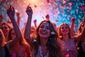 Konfetti Party: Feiern mit buntem Farbrausch