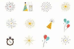 silvester clipart-Titel
