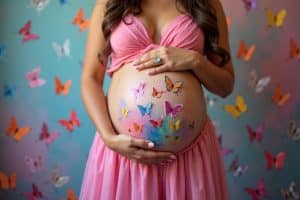 Kreative Body-Bemalung für deine Babyparty